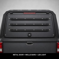 Capot rigide noir pour benne de pick-up avec fenêtres à persiennes, plateforme de toit, étanche et anti-poussière pour Silverado 6.5FT OEM