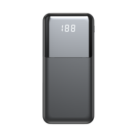 Banco de Energía de 26800mAh, 22.5W, Carga Rápida USB-C, 3 Puertos, Material de PVC y Li-Polímero, 2 Cables para iPhone 17/16/15/14/13 y Android, Negro