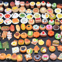 Jouets de supermarché kawaii en résine à dos plat miniature bonbon sucré nourriture crème glacée beignet maison de poupées breloques en gros pour la fabrication de bijoux