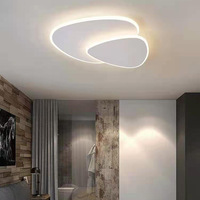 Lustre moderne lampe à Led minimalisme plafonnier encastré pour la maison monté chambre salon plafonnier rond
