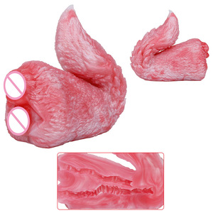 Spirit Fox Luna Tail FAAK Dual Channel Silicone Male <b>Masturbator</b> Fantasy Fox Tail Design Texture OEM ODM Wholesale Adult Toy - Product Image 1