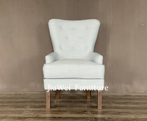 Stile semplice ristorante reclinabile sedia ad ala con rivestimento in velluto resistente caratteristica per il tempo libero presa di fabbrica per l'applicazione da pranzo - Product Image 5