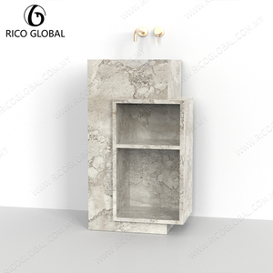 Lavabo sur pied moderne personnalisable avec solution de rangement pour salles de bain familiales, modèle OEM PS-2011A-CAEA - Product Image 6