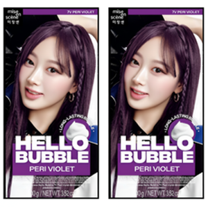 Mise-en-scene Nuevo Tinte para el Cabello Hello Bubble Periviolet, Paquete de 2 con Descuento, Semipermanente - Product Image 1