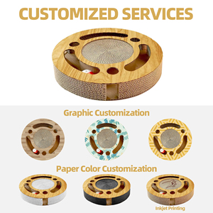 2025 Bền Vững Sinh Thái Thân Thiện Đa Chức Năng Sóng Mèo Đồ Chơi Mèo Nguồn Cung Cấp Tùy Biến Mèo Gãi Hội Đồng Quản Trị Với Trong Nhà - Product Image 4