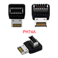 Convertisseur USB 3.1 Type-E 90 degrés, adaptateur interne frontal Type-C, accessoires pour carte mère d'ordinateur en stock