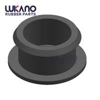 Bouchon en caoutchouc, silicone, noir, solide, 12mm, 10 pièces