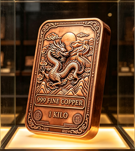 Plaque de cuivre 1 kilo 999 fin, barre de cuivre de 1 kg pour cadeau - Product Image 3
