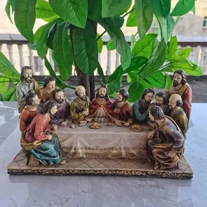 Artesanía de resina Nacimiento de Jesús, Última cena del Santo Padre, Adornos religiosos decorativos