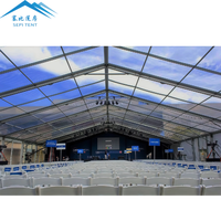 Tente de chapiteau extérieure de haute qualité étanche Transparent PVC toit transparent tente d'événement de fête de mariage pour 200 500 personnes