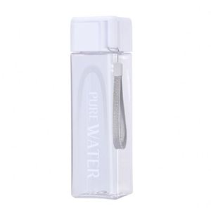 Gift Wholesale Simple Student Drop-Proof Plastic Water <b>Bottle</b> PC Transparent Travel Square Water <b>Bottle</b> - Product Image 3