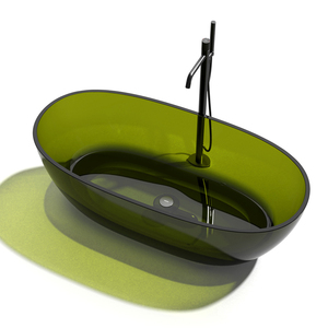 <span class=keywords><strong>Baignoire</strong></span> moderne de luxe <span class=keywords><strong>en</strong></span> résine transparente, <span class=keywords><strong>baignoire</strong></span> autoportante <span class=keywords><strong>en</strong></span> résine transparente, surface solide pour hôtel, intérieur avec robinet - Product Image 2