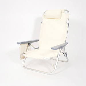 كرسي خفيف الوزن خارجي عصري ومنخفض المقعد قابل للطي من الألومنيوم للاستخدام الشاطئ - Product Image 1