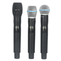 Microphone dynamique universel professionnel à 2 canaux, cardioïde, en plastique, avec suppression du bruit, portable, pour chant, smartphones, voix