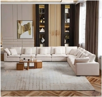 Union Win Ensemble de canapés poufs modernes pour espaces extérieurs modulaires Meubles pour la chambre à coucher ou le salon pour canapé compressé