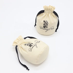 High Quality Round Bottom Cotton Linen Drawstring Candle <b>Bag</b> Candle Pouch Natural Cotton Muslin Gift Cosmetic <b>Dust</b> <b>Bag</b> - Product Image 2