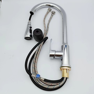 NES-P55 bassin de cuisine pompage <span class=keywords><strong>robinet</strong></span> <span class=keywords><strong>d</strong></span>'eau chaude et froide une clé <span class=keywords><strong>arrêt</strong></span> <span class=keywords><strong>d</strong></span>'eau ménage évier en acier inoxydable télescopique anti-éclaboussures - Product Image 6