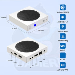 <span class=keywords><strong>Console</strong></span> de jeu Android ZOKU G8 8K HDR WiFi 6 BT 5.4 Double système Boîtier TV Télécommande vocale 128 Go Prise EU/US 2 manettes - Product Image 4