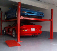 Système de levage de garage de voiture hydraulique vertical à quatre poteaux pour l'équipement de levage de stationnement domestique et commercial fabriqué en Chine Ascenseur