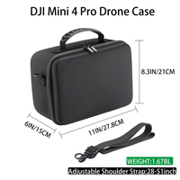 Étui de transport rigide en EVA avec plateau moulé sur mesure, sac de voyage protecteur pour drone DJI Mini 4 Pro et accessoires complets