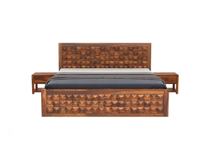 Lit Diamond HQ sans rangement, disponible en taille King et Queen, avec une construction solide, un design élégant et une finition lisse. - Product Image 3