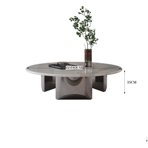 Tavolino da Salotto in Stile Minimalista, Tavolo Centrale in Marmo Naturale - Product Image 3