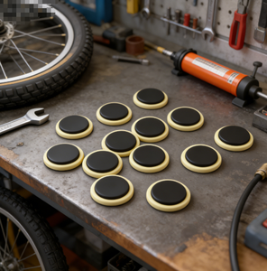 Bicycle Electric Vehicle Tire Repair Patch Glue-Free Cold Repair Glue Portable <b>Tool</b> Gloves Tire Lever Outdoor Set - Product Image 4