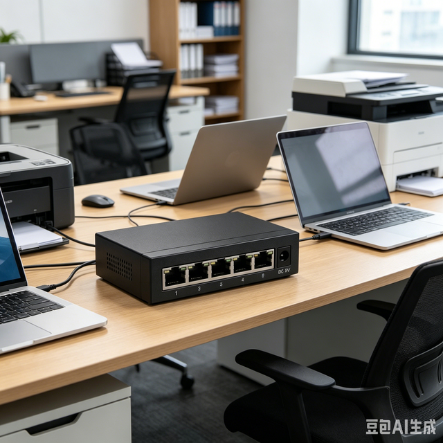 Mini 5 Port 10/100Mbps Ethernet Switch Unmanaged LAN Network Switch for Office Home
