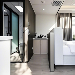 Casas de contenedores de cápsulas espaciales prefabricadas con estructura elegante de acero y panel para uso en hoteles, parques y villas con patio - Product Image 6