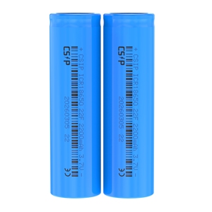 แบตเตอรี่ลิเธียมไอออนแบบชาร์จได้ ICR18650 ขายส่ง 3.7V ความจุ 2200mAh - Product Image 1