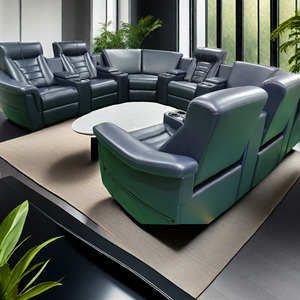 Sofá grande simple a la moda, sofá cama para sala de estar, Serie de sillón de sofá con ascensor eléctrico, muchas <span class=keywords><strong>personas</strong></span> se encuentran viendo películas y TV - Product Image 3