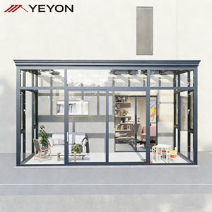 Toldo de Vidrio para Terraza, Moderno, con Diseño de Polígono, Resistente al Agua, para Uso Residencial, Hoteles, Villas, Patios y Exteriores - Product Image 2