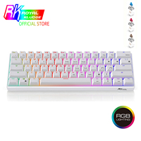 Royal Kludge Rk61 Rgb Gamer Hot Swap Tkl BT Gk61 60% Rk 61 Key Hotswap Gaming Mechanical Keyboard 60 Persen Teclado Mechanic