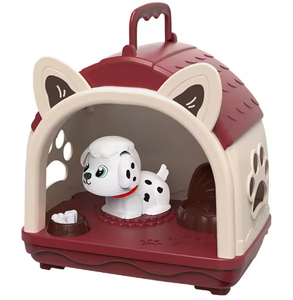 Jouet de maison de <span class=keywords><strong>chien</strong></span> virtuel interactif personnalisé, musique et lumière, ensemble de soins en plastique pour enfants, cadeau éducatif de jeu d'imitation - Product Image 2