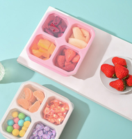 Syh665 Conteneurs à déjeuner réutilisables Couvercles transparents Logo personnalisable Préparation de repas Snack Mallette de rangement en plastique PET Stockage des aliments