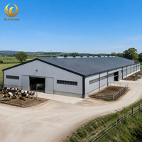 Bâtiment d'entrepôt agricole préfabriqué en acier pour le stockage de machines, hangar agricole, garage, atelier agricole
