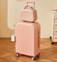 Ensemble de peinture artistique, valises de voyage et 2 ensembles de bagages, mini trousses de maquillage professionnelles, trousses de toilette, valise, boîte à bonbons