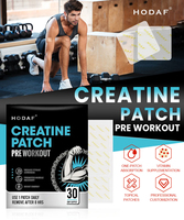 Patch de créatine transdermique pré-entraînement 30 pièces/sac, patch de relaxation musculaire, patchs de soins de santé, récupération musculaire, film PU non tissé