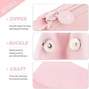 Étui à crayons grande capacité, durable, portable, avec poignée, pour l'école, les adolescents, les filles, les garçons, les hommes et les femmes - échantillon gratuit - Product Image 3
