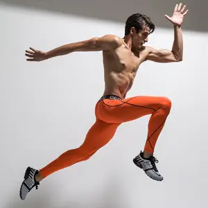 Wholesale 2019 Male New Fashionable Sport Wear Polyester Gym Apparel Men Stretch Basketball Training Track Tight Pants for Man