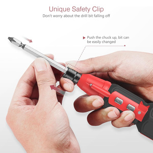 Destornillador Eléctrico Inalámbrico <span class=keywords><strong>USB</strong></span> Recargable de 900 mAh con Luz LED, 9 Puntas de Destornillador - Product Image 6