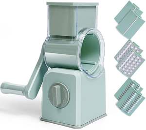 Râpe <span class=keywords><strong>à</strong></span> fromage rotative avec poignée Râpe <span class=keywords><strong>à</strong></span> <span class=keywords><strong>manivelle</strong></span> Broyeur multifonction 3 en 1 Trancheuse <span class=keywords><strong>à</strong></span> <span class=keywords><strong>mandoline</strong></span> ronde Râpe <span class=keywords><strong>à</strong></span> aliments Broyeur - Product Image 1