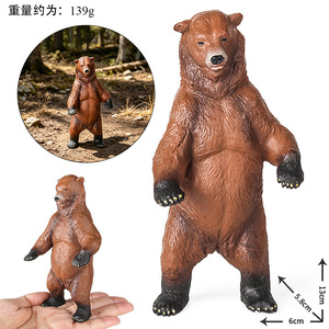 Modèles d'animaux de simulation solides yxs pour enfants, y compris de grands ours bruns, pythons noirs, chameaux, bovins sauvages, Chine - Product Image 5
