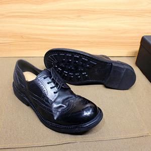 جوديير اليدوية مخيط مريح الرجال ديربي اللباس أحذية لينة جلد العجل الأصلي Wingtip البروغ الأحذية عارضة الذكور - Product Image 5