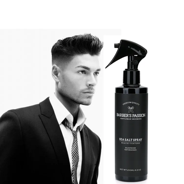 Barberpassion private label vegan testurizzazione beach onda dei capelli voluming in possesso di sale marino spray per Gli Uomini e Le Donne dei capelli di stile