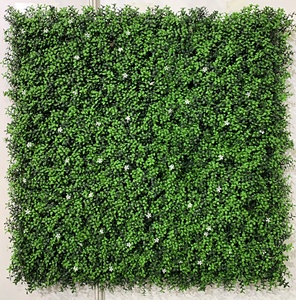 O-G003 personnalisé plantes artificielles à feuilles persistantes <span class=keywords><strong>mur</strong></span> d'herbe Style de la jungle tropicale fausse <span class=keywords><strong>plante</strong></span> verdure toile de fond <span class=keywords><strong>accrocher</strong></span> <span class=keywords><strong>mur</strong></span> de plantes - Product Image 3