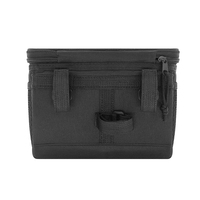 SAHOO Sac de guidon de vélo à écran tactile 3L, sac de vélo OEM avec bande réfléchissante, velcro amovible et réglable en PVC pour la navigation à vélo