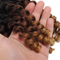 Perruques courtes bouclées très vendues à l'international, dreadlocks africaines, boucles de 8 pouces, en fibre synthétique haute température, pour crochet et machine