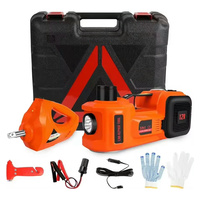 Kit d'outils d'urgence de réparation de voiture portable Cric de voiture électrique de 5 tonnes Cric automatique hydraulique avec clé à chocs 6.1-16.5 pouces