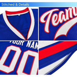 Jersey de Hockey sobre Hielo Personalizado, Cuello en V, Manga Larga, Sublimado, Absorbente de Humedad, Unisex, para Hombres, Mujeres, Jóvenes y Niños - Product Image 6